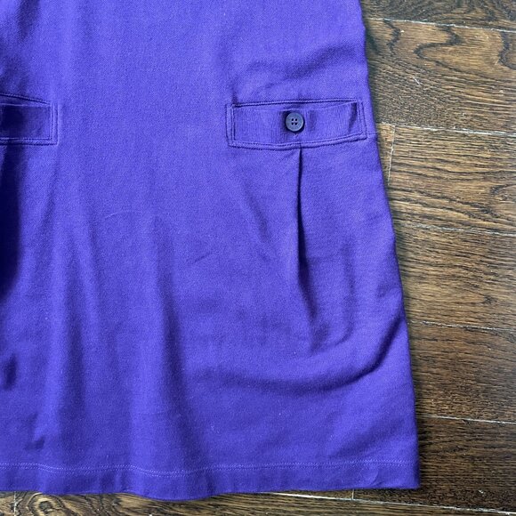 Lacoste Purple 3/4 Sleeve Jersey Dress w/ pockets-Size 34 (Small) - Picture 9 of 11